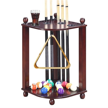 Carmelli Carmelli NG2569M Regent Corner Floor Cue Rack; Mahogany bg2569M